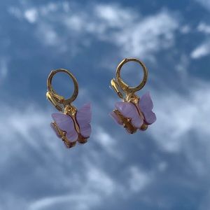 purple butterfly huggies